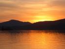 [Saranac Lake at sunset]