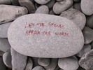 [('Let the stones speak our words')]